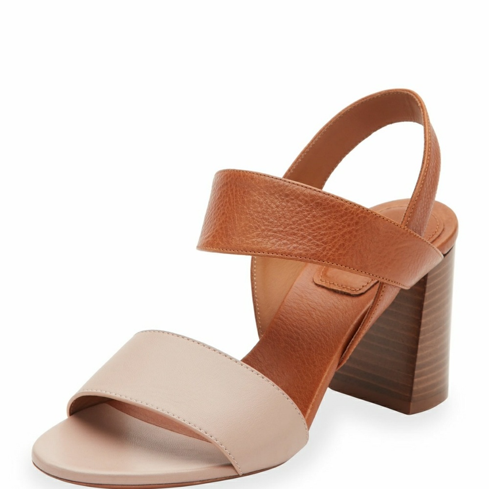 NWOT Chloé Mia colorblock block heel sandals